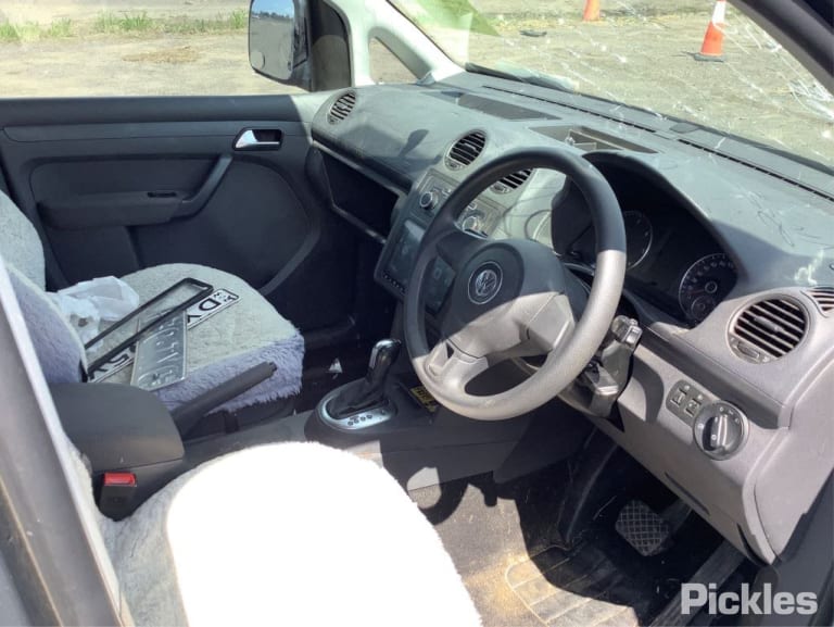 2012 VOLKSWAGEN CADDY 2K, COLOUR CODED TYPE (MAXI LIFE), 08/10-06/15 1T0807221M FRONT BUMPER