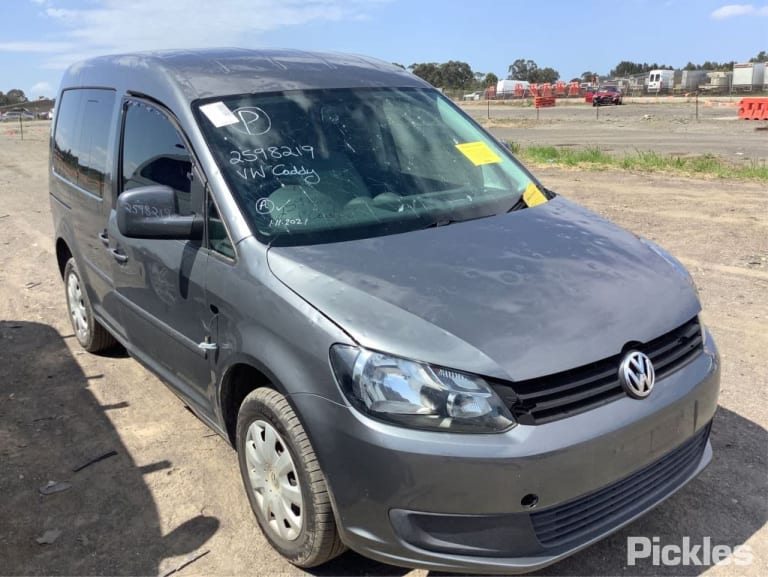 2012 VOLKSWAGEN CADDY 2K, COLOUR CODED, MAXI LIFE, W/ PARK SENSOR TYPE, 08/10-06/15 2K0807417AL REAR BUMPER