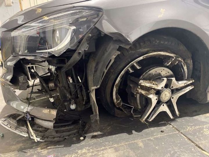 2015 MERCEDES CLA CLASS STEERING WHEEL, C117/X117, COUPE/WAGON, 10/13-01/19 A0008601000 RIGHT AIRBAG