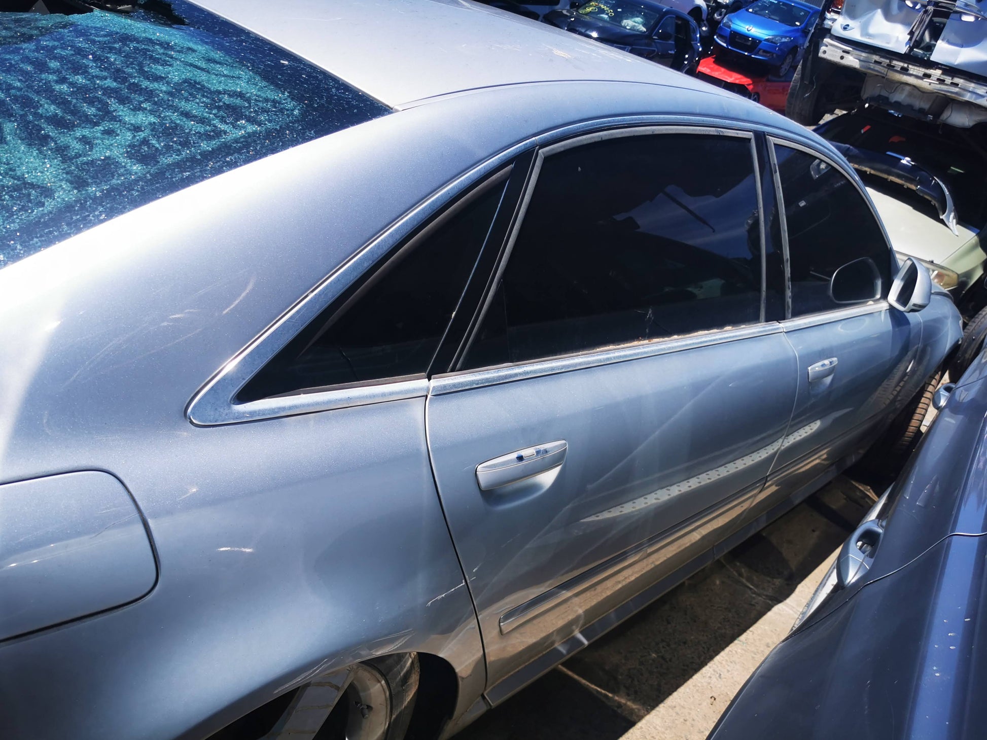 2009 AUDI A8 D3, L TYPE, 08/04-07/10 4E4833052A RIGHT REAR DOOR SLIDING