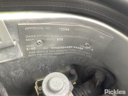 2000 MERCEDES CLK C208/A208, HALOGEN TYPE, 10/97-05/03   LEFT HEADLAMP