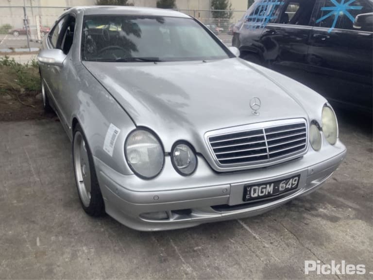 2000 MERCEDES CLK C208/A208, HALOGEN TYPE, 10/97-05/03   LEFT HEADLAMP