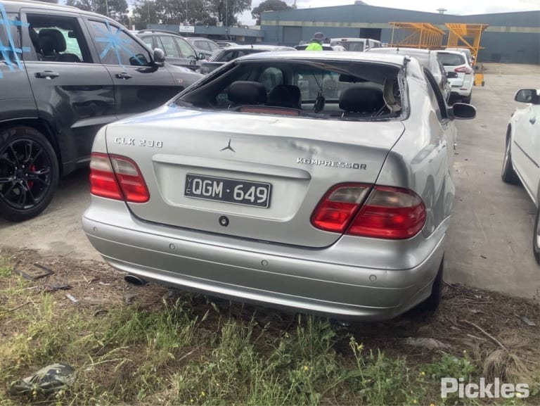 2000 MERCEDES CLK C208/A208, HALOGEN TYPE, 10/97-05/03   LEFT HEADLAMP