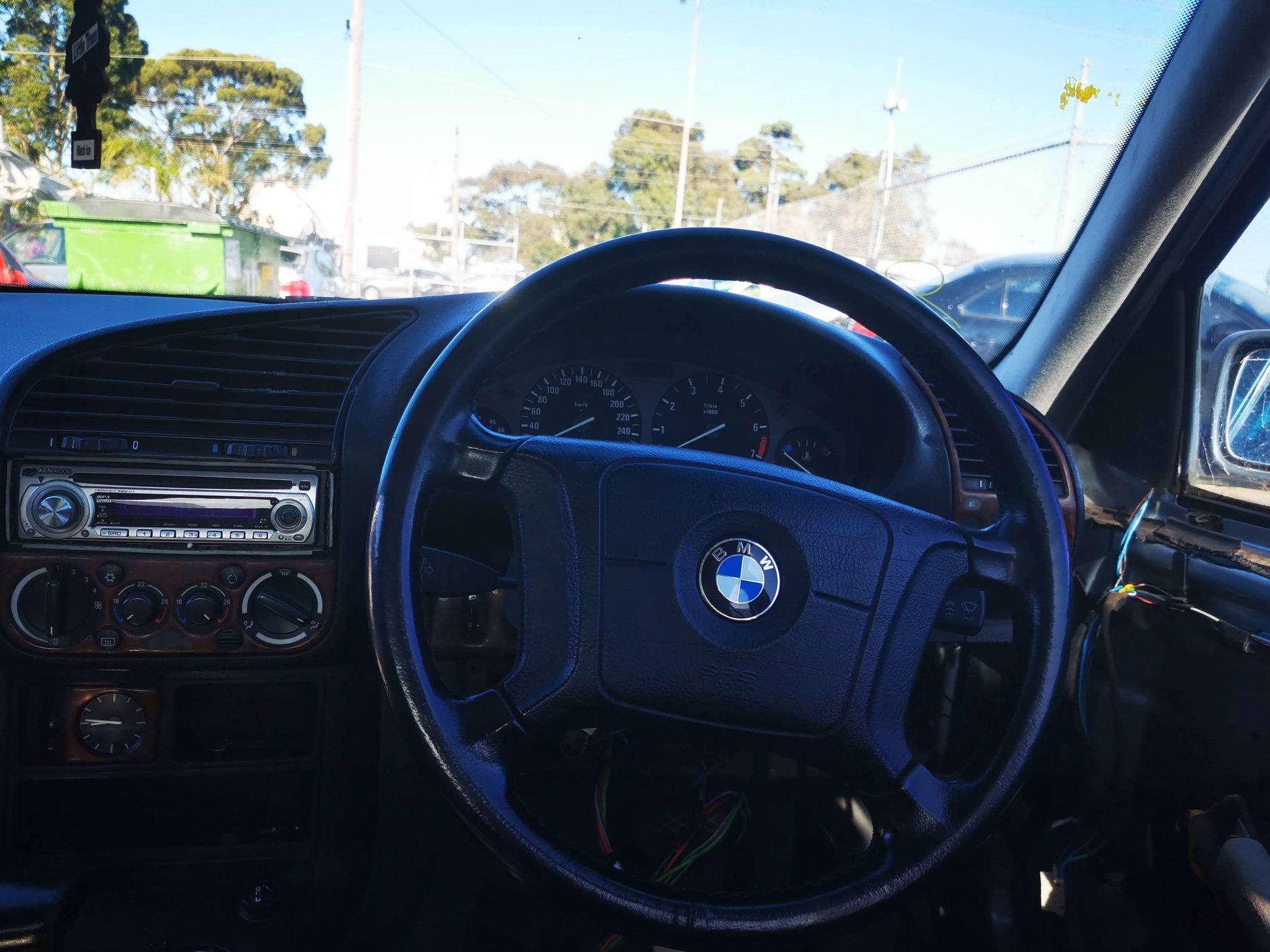 1994 BMW 3 SERIES +HEADLIGHT+ E36 CPE/SED (NON PIMPLE) 05/91-10/94 63121393343 LEFT HEADLAMP