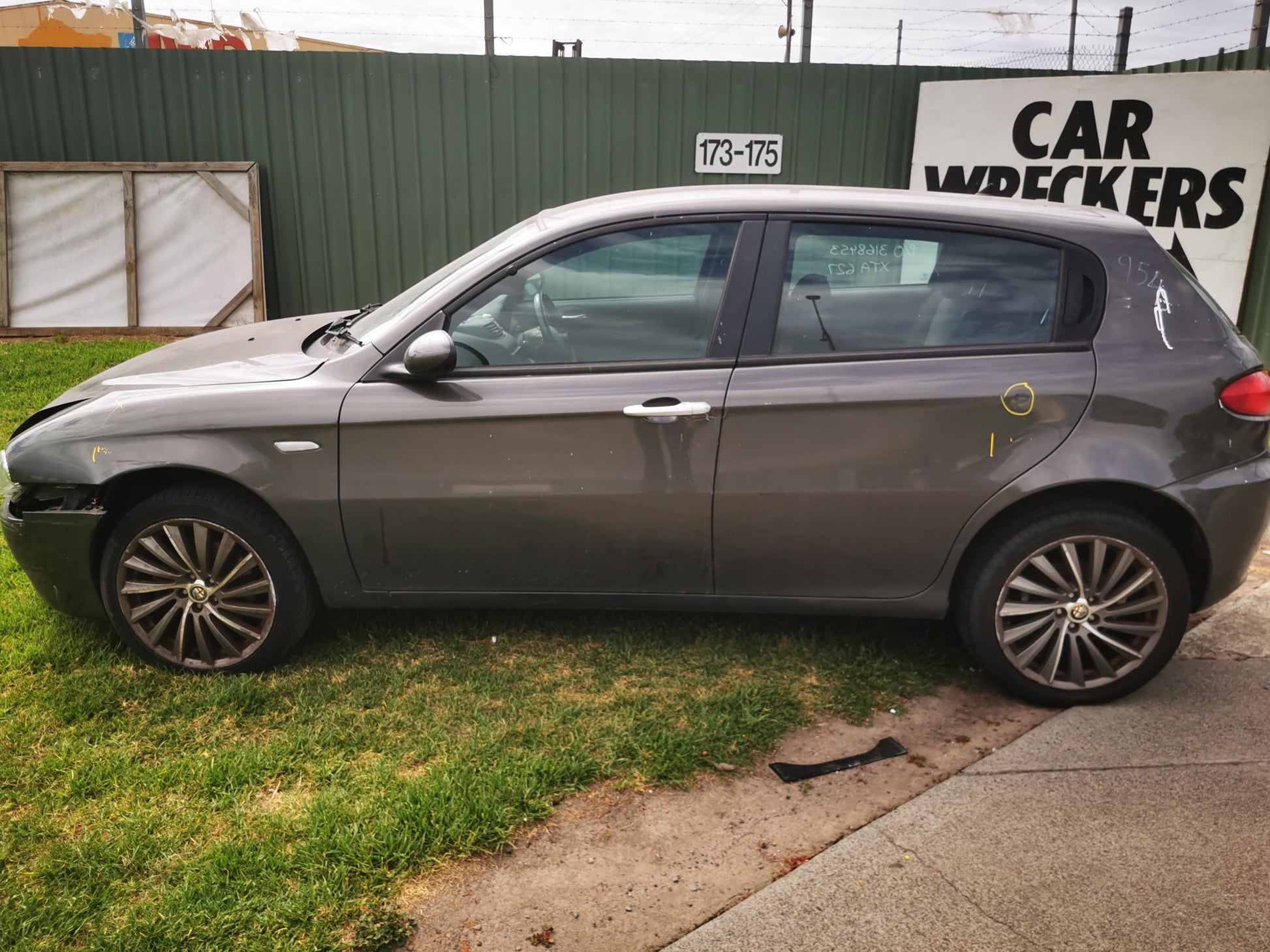 2010 ALFA ROMEO 147 NON SPOILER TYPE, NON LOWER CHROME STRIP, 07/05-12/10 50504142 BOOTLID TAILGATE