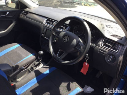 2016 SKODA RAPID STEERING WHEEL, NH, 05/14-12/20 5E0880201A RIGHT AIRBAG