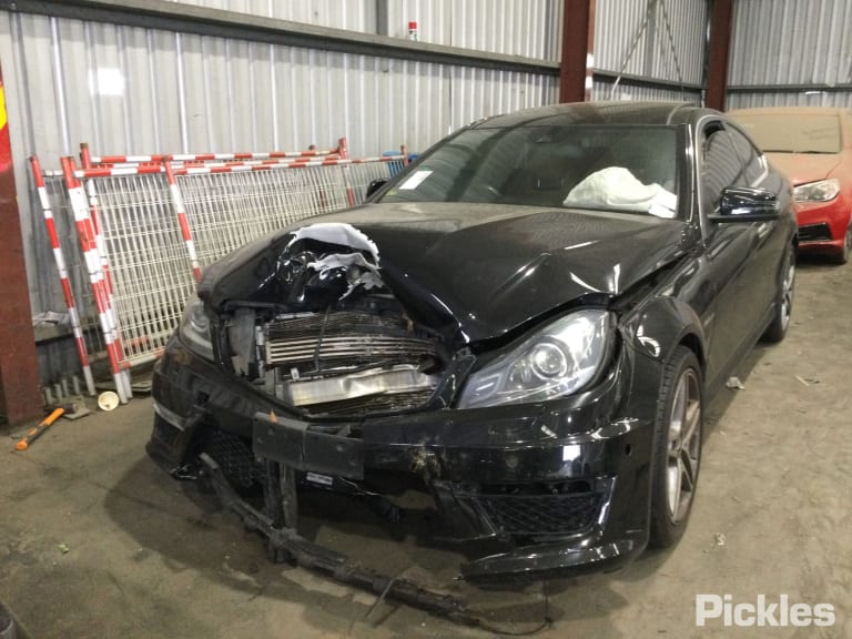 2012 MERCEDES C CLASS LH REAR, SEAT BELT ONLY, C204, COUPE, 05/11-01/15 6185023 SEAT BELT STALK