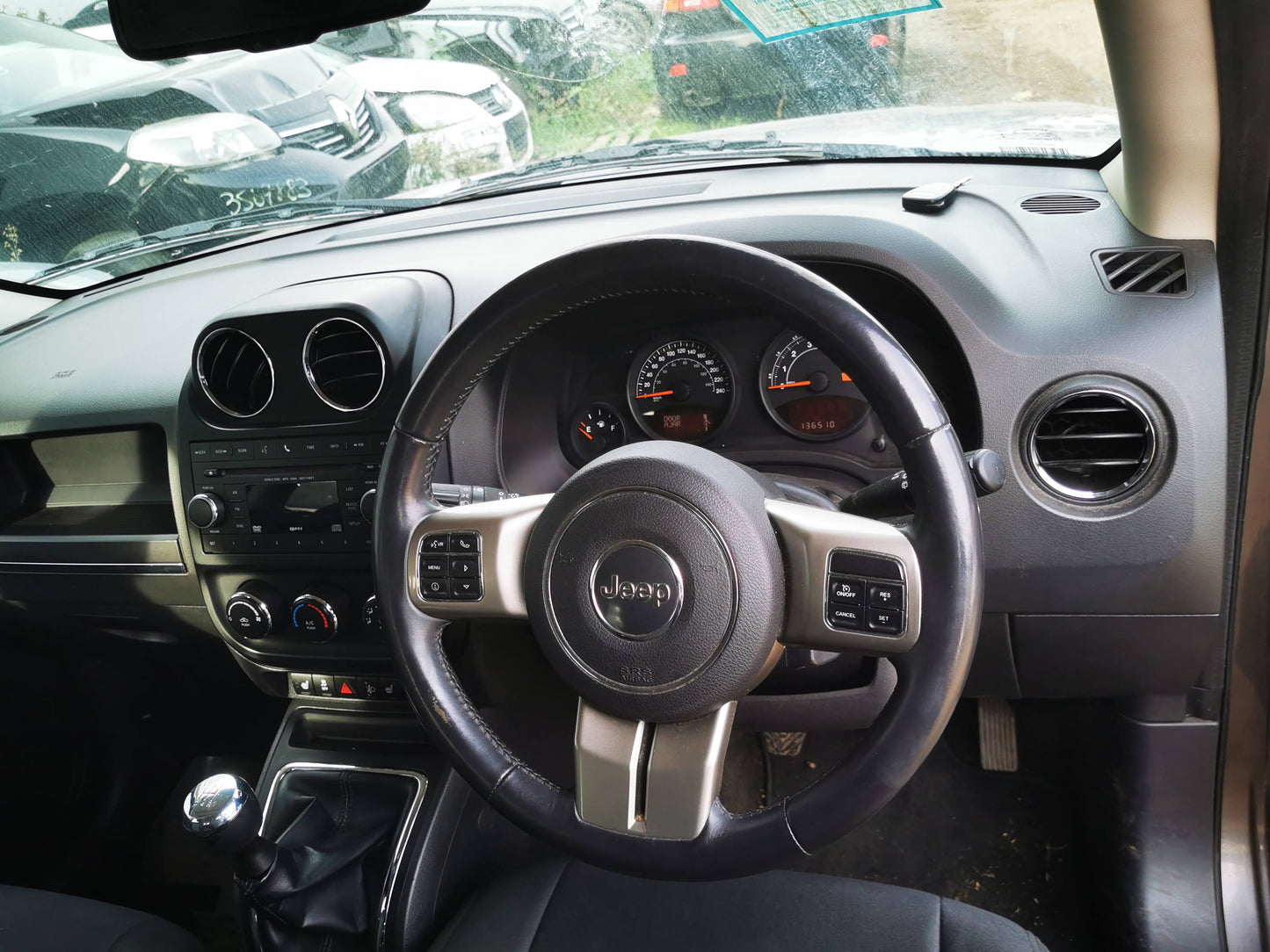 2014 JEEP PATRIOT STEERING WHEEL, MK, 08/07-12/16 1SR37XDVAH RIGHT AIRBAG