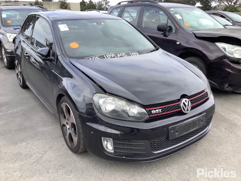 2011 VOLKSWAGEN GOLF GEN 6, RH SIDE, HATCH/WAGON, BLACK, 12/08-03/13 1K0857552K SUNVISOR