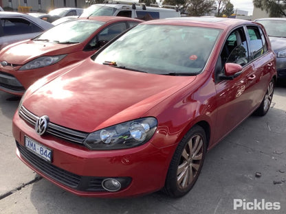 2010 VOLKSWAGEN GOLF GEN 6, NON GTi/R, HALOGEN TYPE, 12/08-03/13 5K2941005H LEFT HEADLAMP