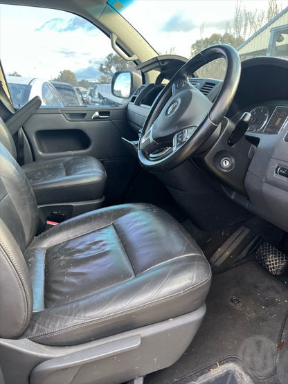 2010 VOLKSWAGEN TRANSPORTER T5, CARAVELLE/MULTIVAN, NON MOULD TYPE, 12/04-06/15 7E5831055E LEFT FRONT DOOR