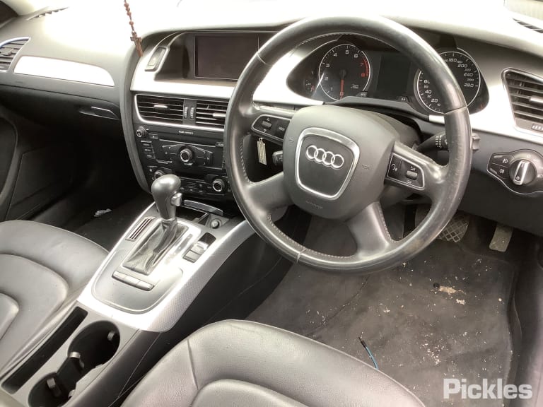 2012 AUDI A4 LH FRONT, SEAT BELT ONLY, B8 8K, 02/08-01/16  SEAT BELT STALK