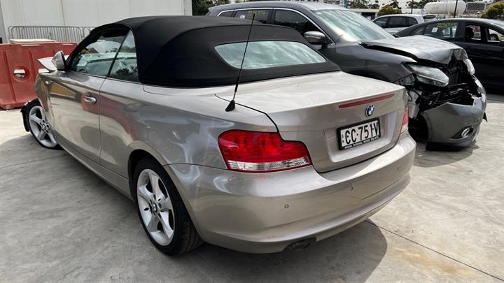 2010 BMW 1 SERIES E82/E88, COUPE/CABRIO, NON M SPORT PACKAGE, W/ PARK SENSORS TYPE, 02/08-09/13 51127208576 REAR BUMPER