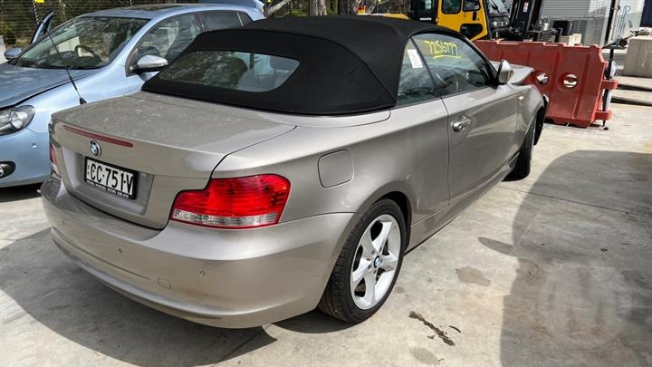 2010 BMW 1 SERIES E82/E88, COUPE/CABRIO, NON M SPORT PACKAGE, W/ PARK SENSORS TYPE, 02/08-09/13 51127208576 REAR BUMPER