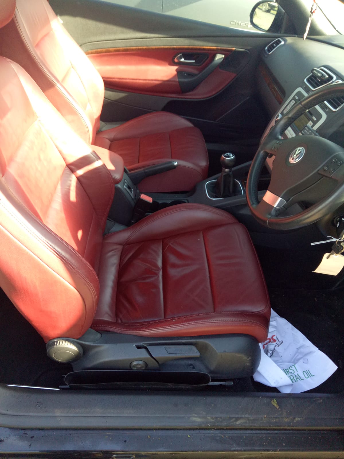 2007 VOLKSWAGEN EOS LH FRONT, ASSY (BELT AND STALK), 1F, 02/07-12/14 1Q2857705 SEAT BELT STALK