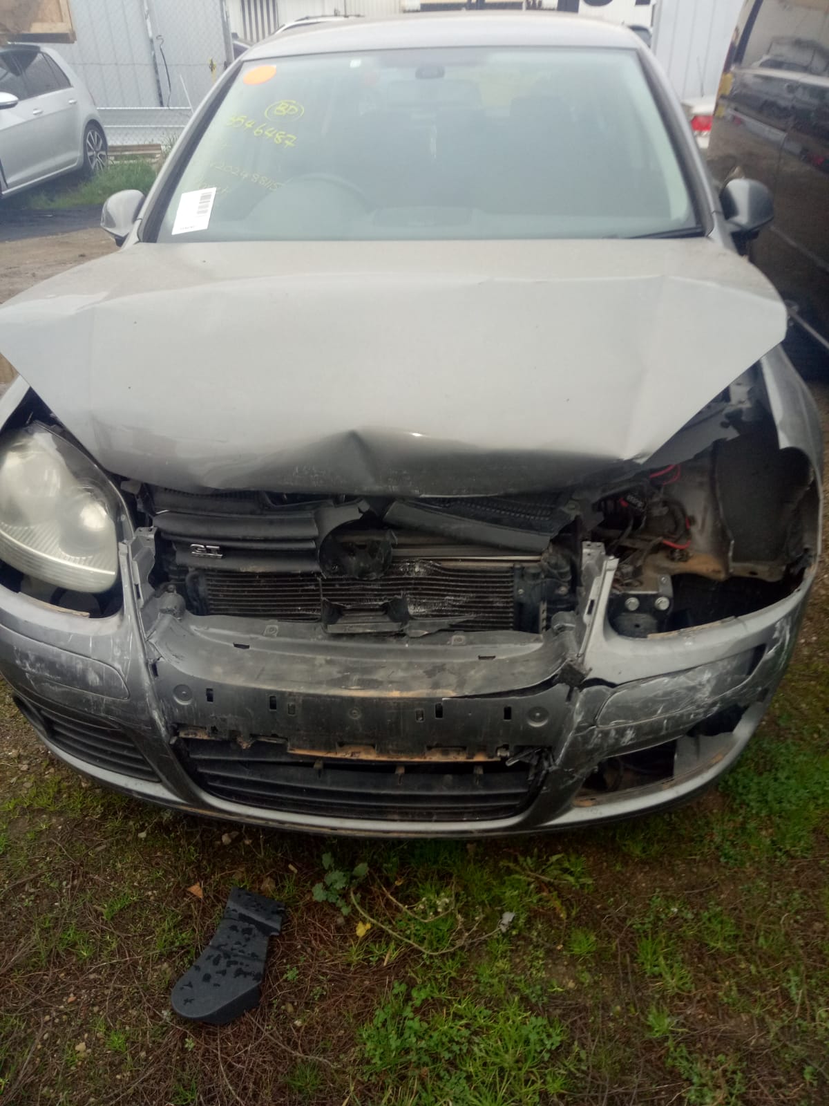 2008 VOLKSWAGEN GOLF GEN 5, BUMPER BAR (2 PIECE), GT, NON PARK SENSOR TYPE, 03/05-02/09 1K6807417 REAR BUMPER