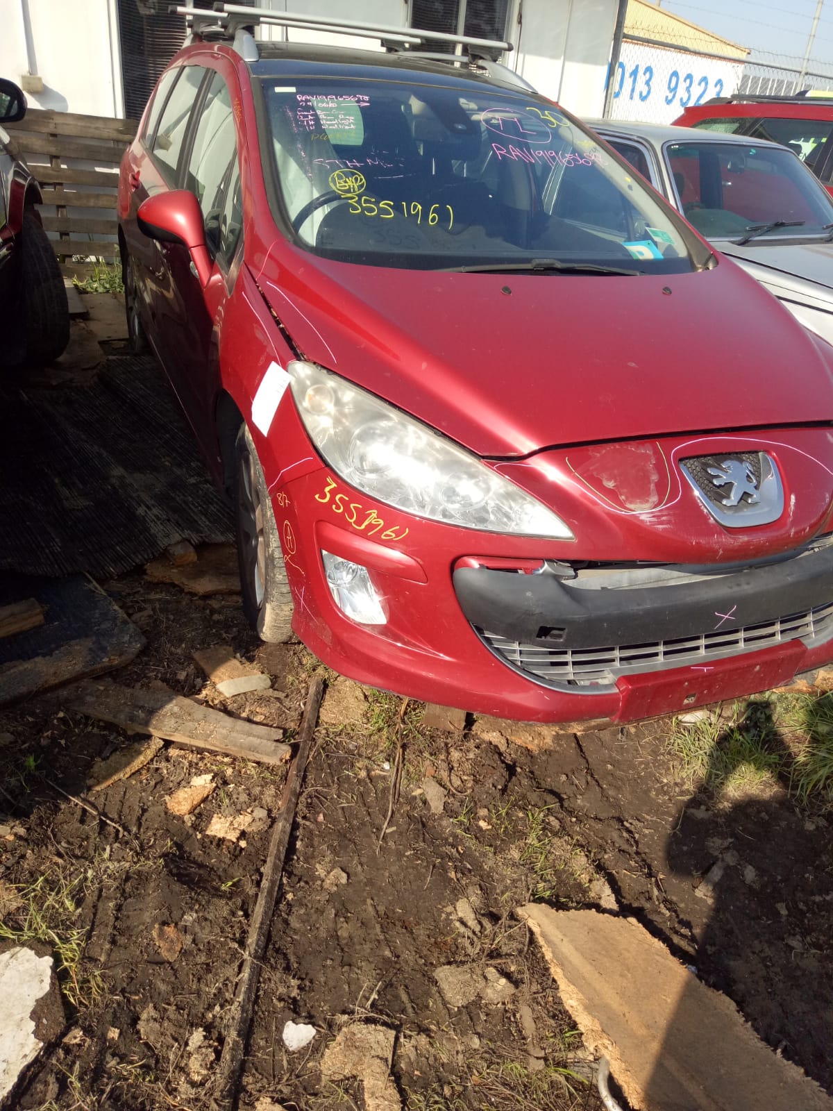 2008 PEUGEOT 308 UPPER REINFORCEMENT, T7, 09/07-09/14  F BAR REINFORC BRACK