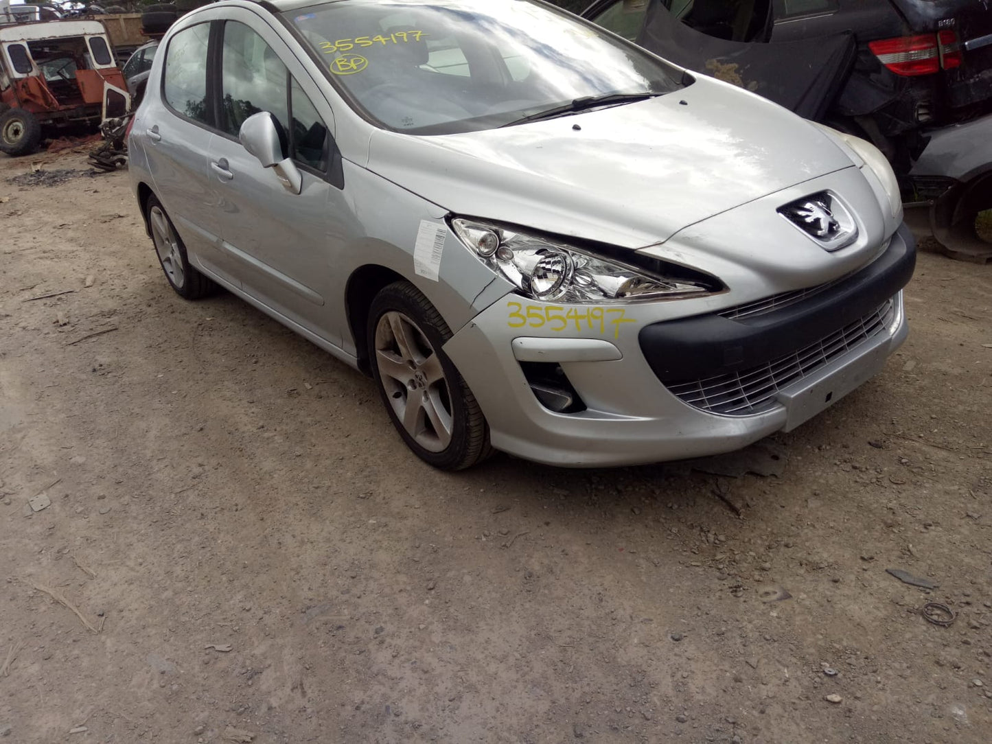 2008 PEUGEOT 308 T7, HATCH/WAGON, MANUAL FOLDING, 1 PLUG TYPE, 09/07-12/13 8153NE LEFT DOOR MIRROR