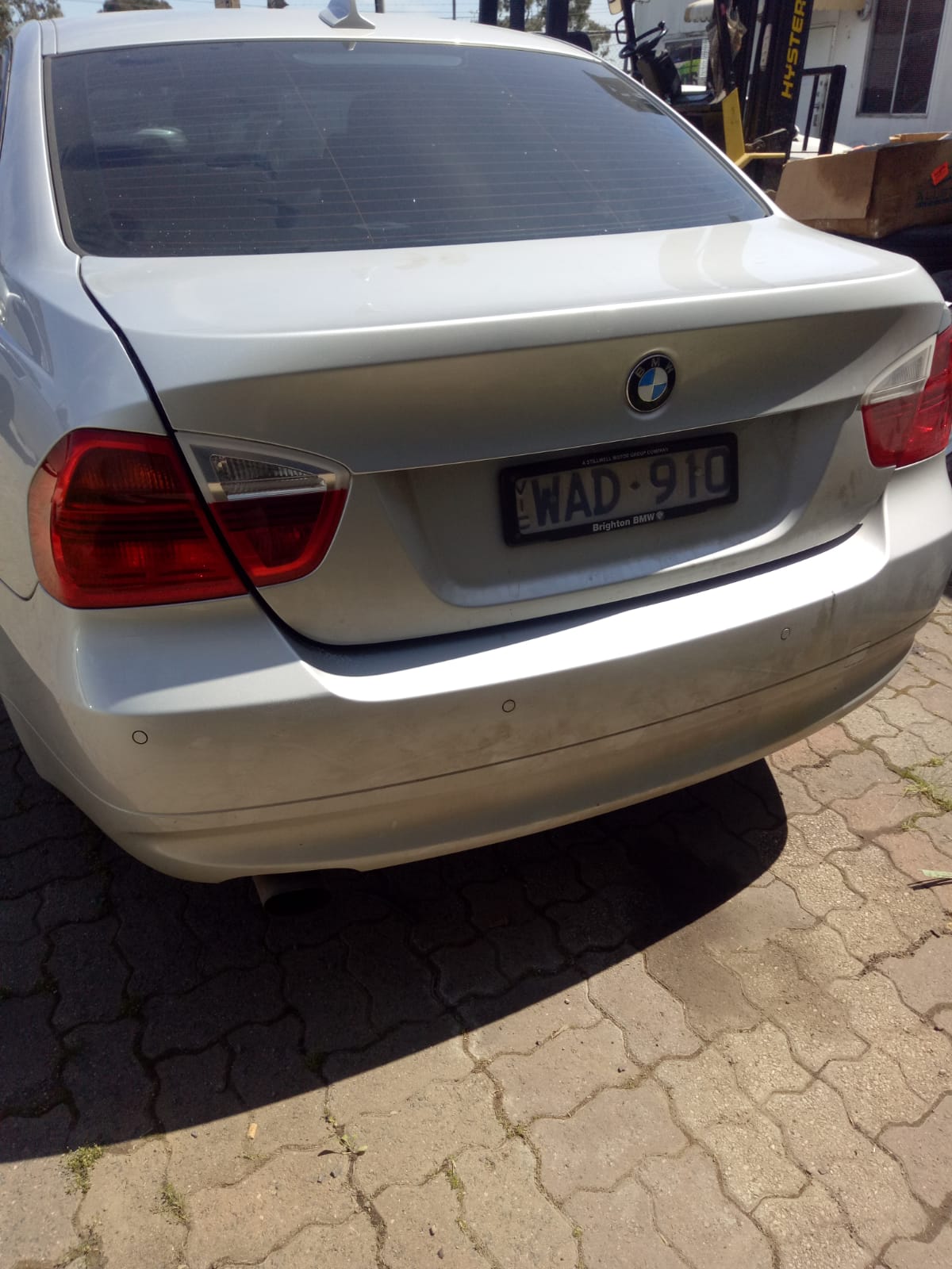 2007 BMW 3 SERIES E90, SEDAN, NON PARK SENSOR TYPE, 03/05-10/08 51127141053 REAR BUMPER