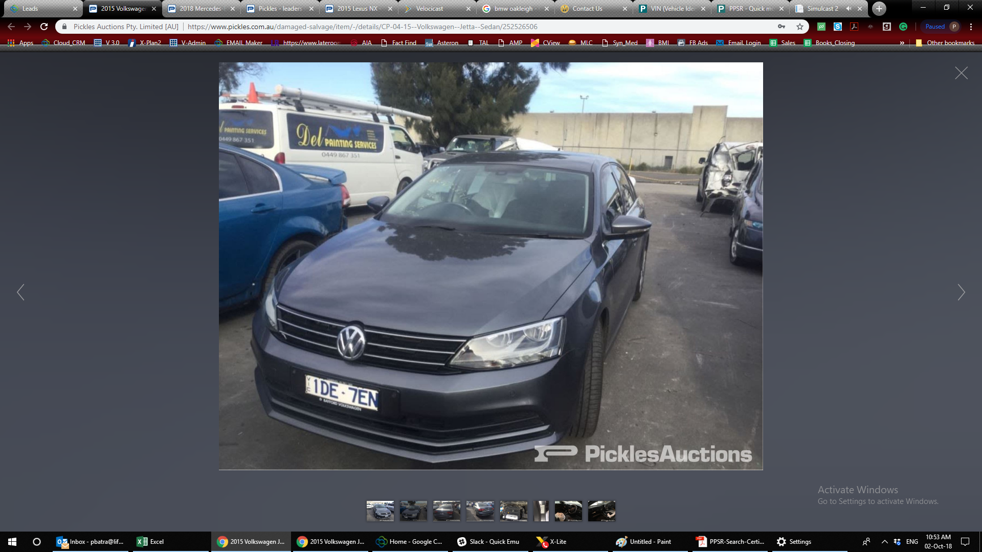2015 VOLKSWAGEN JETTA FRONT (CENTRE), NON SUNROOF CONTROLS TYPE, 1B, 11/14-12/17 1K8947106C COURTESY LIGHT