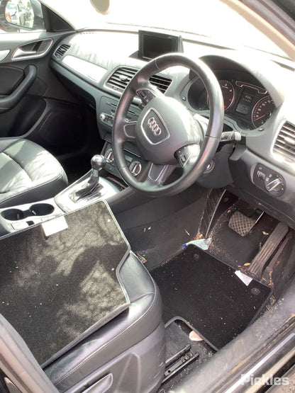 2013 AUDI Q3 8U, RH FRONT, LEATHER, BLACK, 03/12-12/18  HEADREST