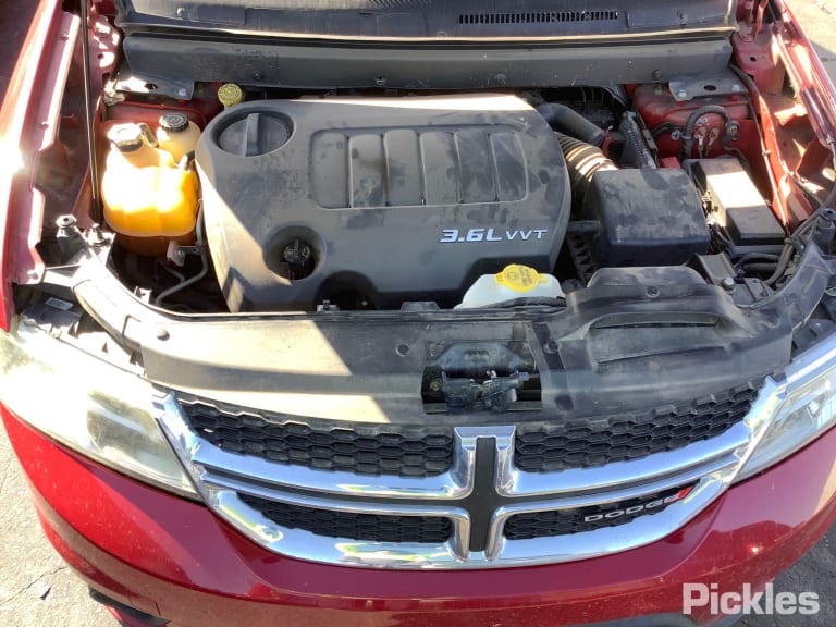 2012 DODGE JOURNEY JC, CHROME INSERT, 05/08-12/16 5067787AC LEFT HEADLAMP