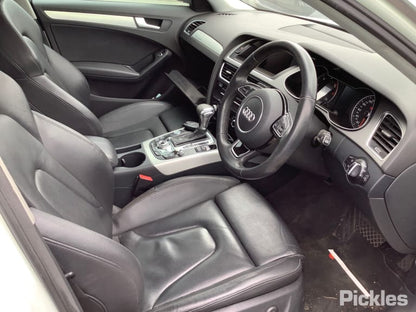 2014 AUDI A4 RH REAR, SEAT BELT ONLY, B8 8K, SEDAN, 02/08-01/16  SEAT BELT STALK