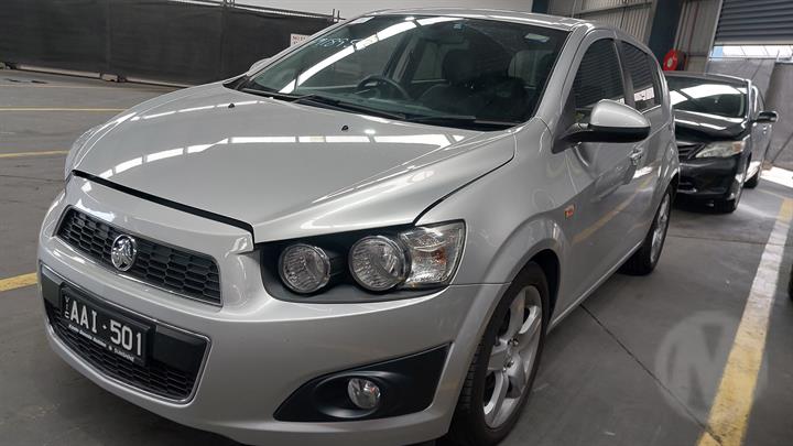 2013 HOLDEN BARINA TM, BUMPER BAR, HATCH, CDX, W/ PARK SENSORS TYPE, 09/11-08/16  REAR BUMPER
