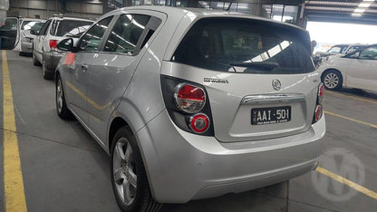 2013 HOLDEN BARINA TM, BUMPER BAR, HATCH, CDX, W/ PARK SENSORS TYPE, 09/11-08/16  REAR BUMPER