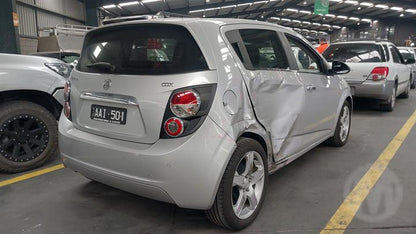 2013 HOLDEN BARINA TM, BUMPER BAR, HATCH, CDX, W/ PARK SENSORS TYPE, 09/11-08/16  REAR BUMPER