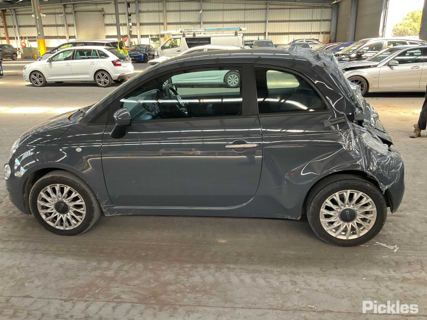 2021 FIAT 500 STEERING WHEEL, 03/08- 735763508/735763509 RIGHT AIRBAG