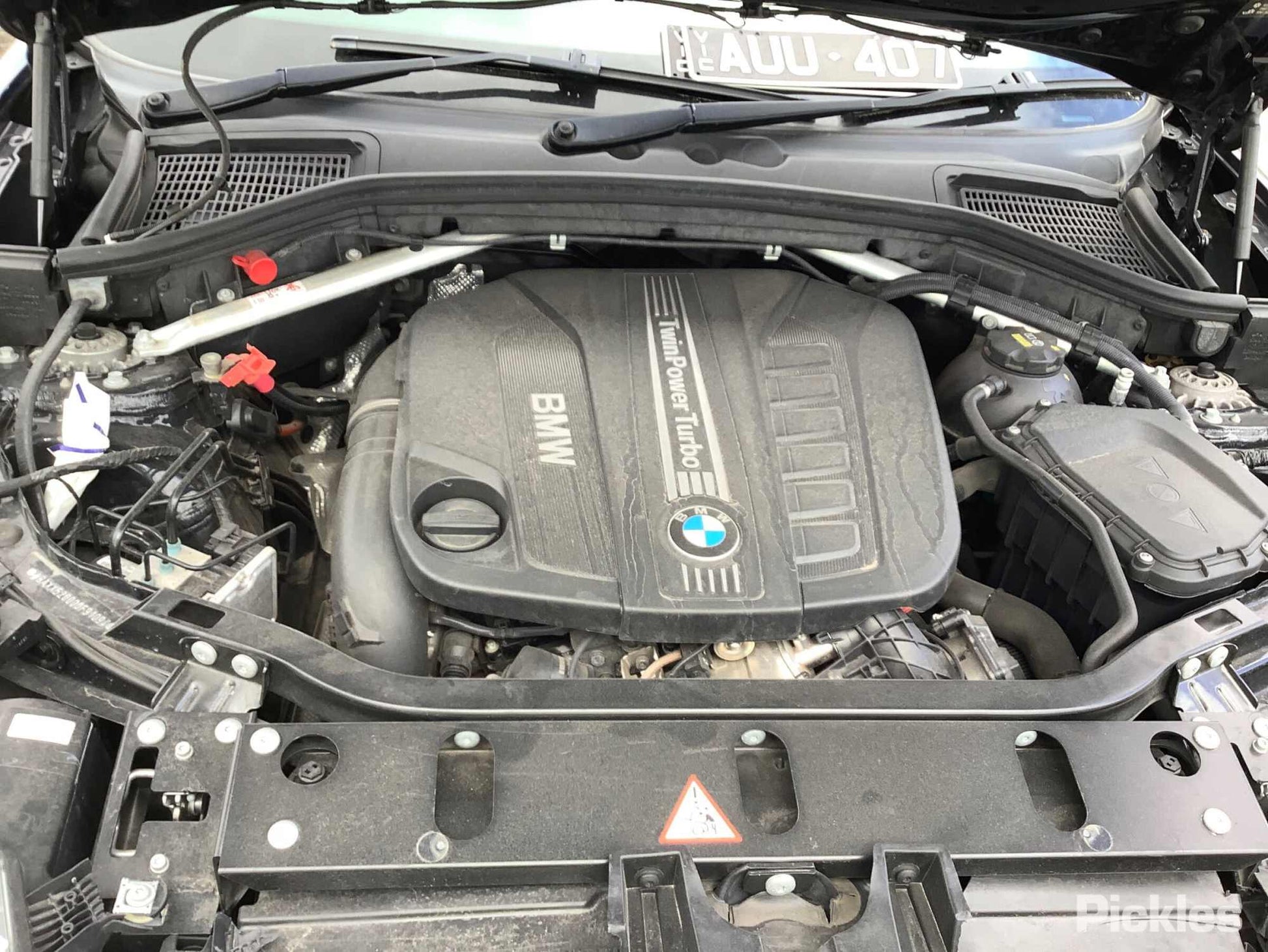 2016 BMW X4 F26, 05/14-04/18 51337355636 RIGHT FRONT WINDOW REG MOTOR