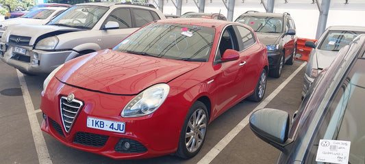 2013 ALFA ROMEO GIULIETTA BUMPER BAR (2 PIECES), TWIN EXHAUST, W/ PARK SENSOR TYPE, 940 SERIES, 01/11-10/16 156093407 REAR BUMPER