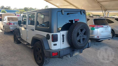 2015 JEEP WRANGLER RH REAR, SEAT BELT ONLY, 4DR TYPE, JK, 11/10-07/18  SEAT BELT STALK
