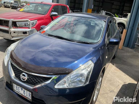 2014 NISSAN PULSAR C12, RH SIDE, NON LAMP TYPE, HATCH, 05/13-12/16  SUNVISOR