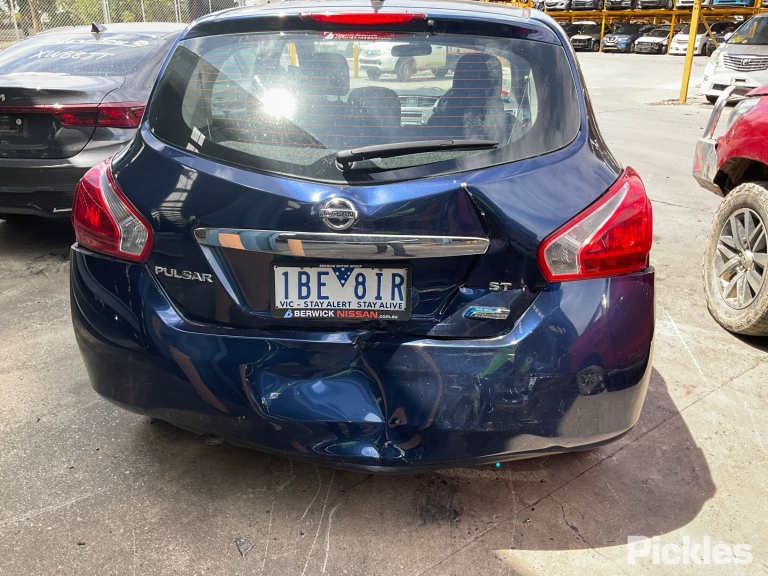 2014 NISSAN PULSAR C12, RH SIDE, NON LAMP TYPE, HATCH, 05/13-12/16  SUNVISOR