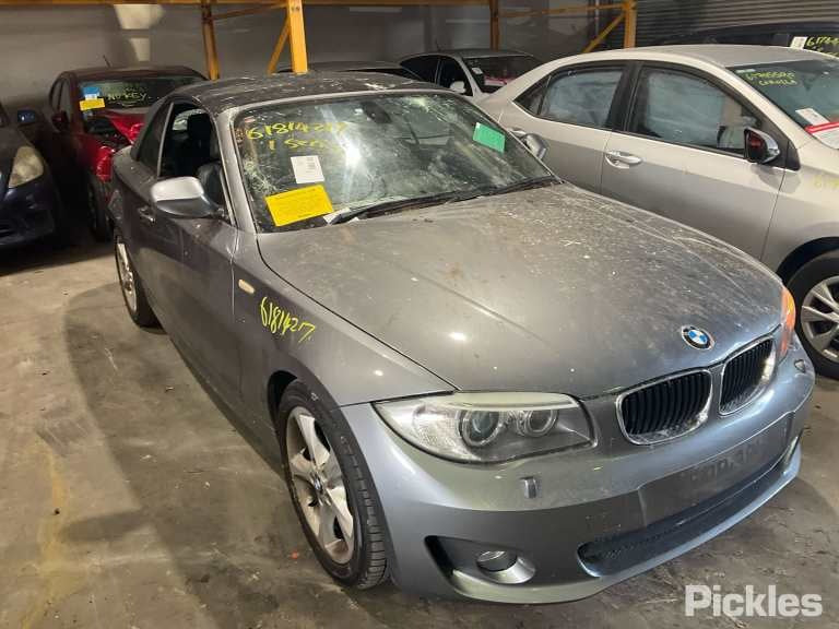2013 BMW 1 SERIES E82/E88, COUPE/CABRIO, NON M SPORT PACKAGE, W/ PARK SENSORS TYPE, 02/08-09/13 51127208576 REAR BUMPER