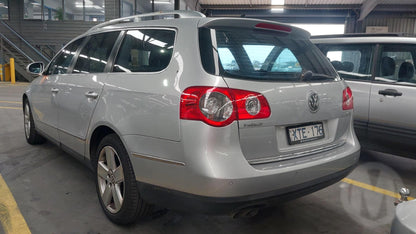 2010 VOLKSWAGEN PASSAT 3C/MK6 B6, WAGON, W/ PARK SENSOR TYPE, 03/06-09/10 3C9807417E REAR BUMPER