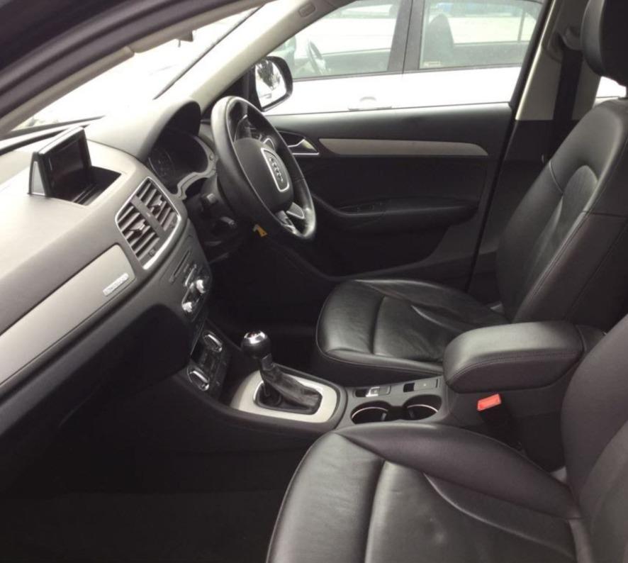 2013 AUDI Q3 8U, 03/12-12/18 8U0845202 RIGHT FRONT DOOR WINDOW