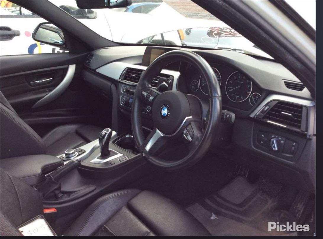 2012 BMW 3 SERIES RH FRONT, SEAT BELT ONLY, F30, SEDAN, 11/11-02/19 72117383318 SEAT BELT STALK