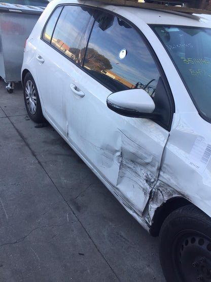 2012 VOLKSWAGEN GOLF GEN 6, HATCH, STANDARD, NON PARK SENSOR TYPE, 12/08-03/13 1K0807421 REAR BUMPER