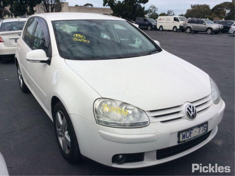 2008 VOLKSWAGEN GOLF RH REAR, SEAT BELT ONLY, GEN 5, 07/04-02/09 1K6857806N SEAT BELT STALK