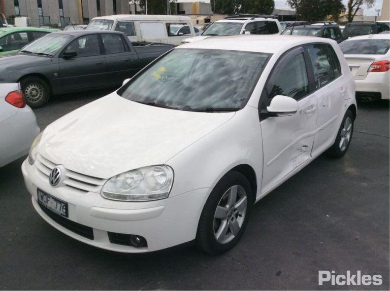 2008 VOLKSWAGEN GOLF RH REAR, SEAT BELT ONLY, GEN 5, 07/04-02/09 1K6857806N SEAT BELT STALK