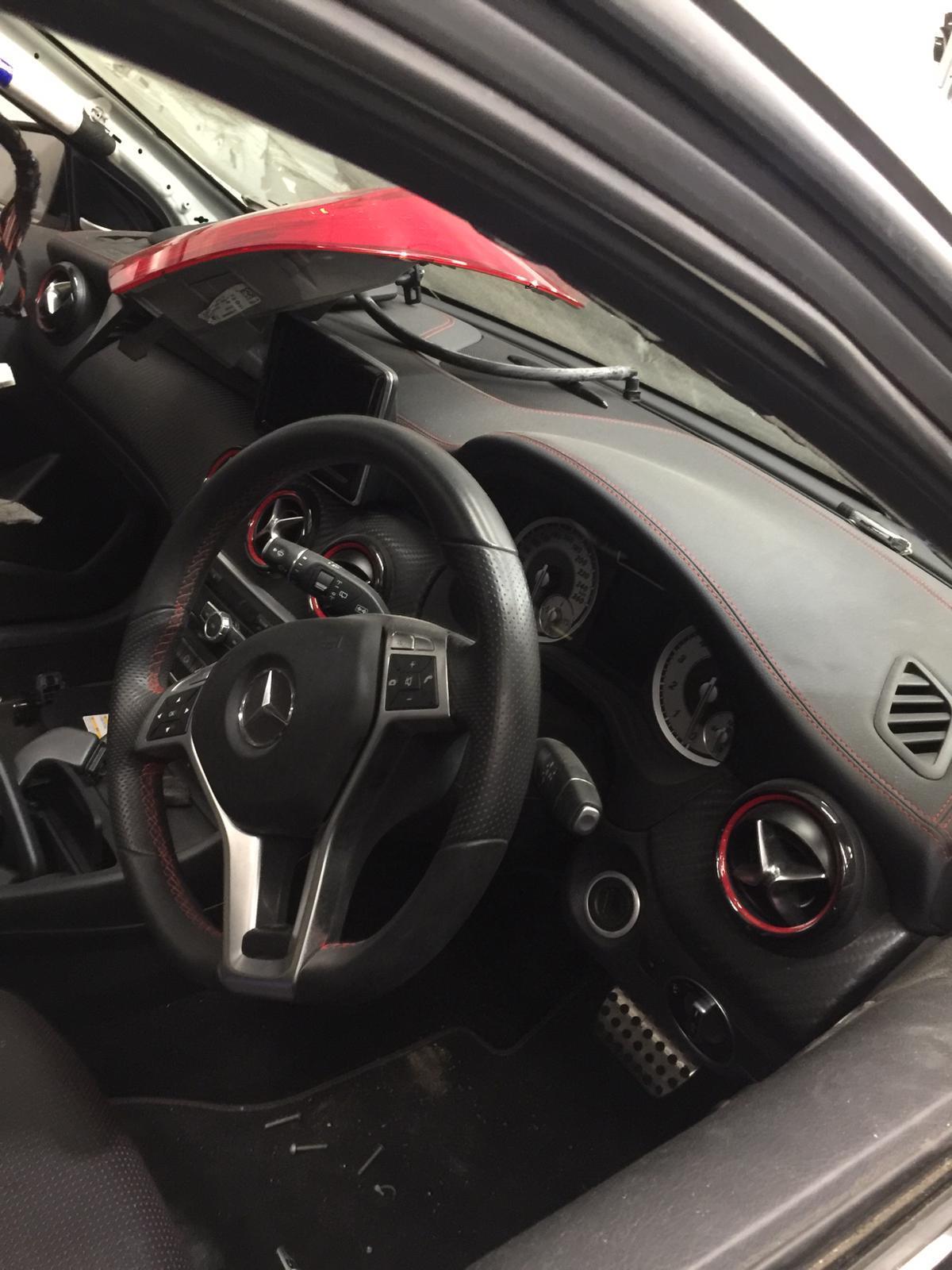 2013 MERCEDES A CLASS W176, AIRBAG BADGE TYPE, 03/13-03/18 A1724601803 STEERING WHEEL