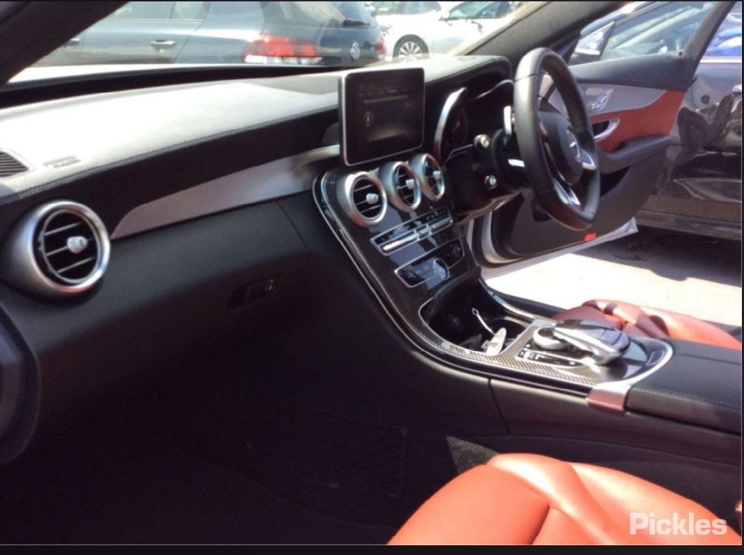 2017 MERCEDES C CLASS LH REAR, SEAT BELT STALK ONLY, W205/S205, 08/14-09/21 A2058601385 SEAT BELT STALK