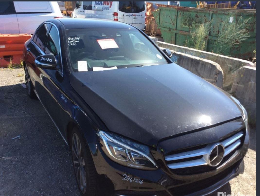 2015 MERCEDES C CLASS SIDE SEAT-REAR, S205, WAGON, 08/14-09/21 A2058600802 LEFT AIRBAG