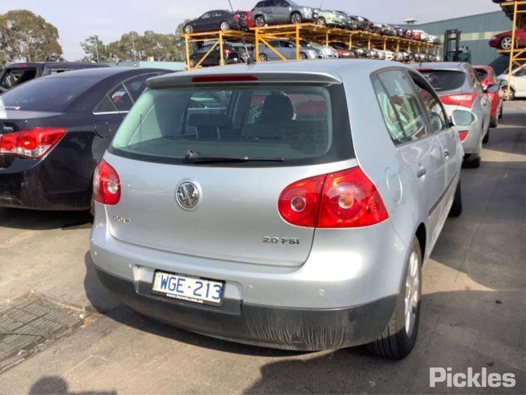 2008 VOLKSWAGEN GOLF GEN 5, HATCH, NON TINTED TYPE, 07/04-02/09 1K6945095AA LEFT TAILLIGHT