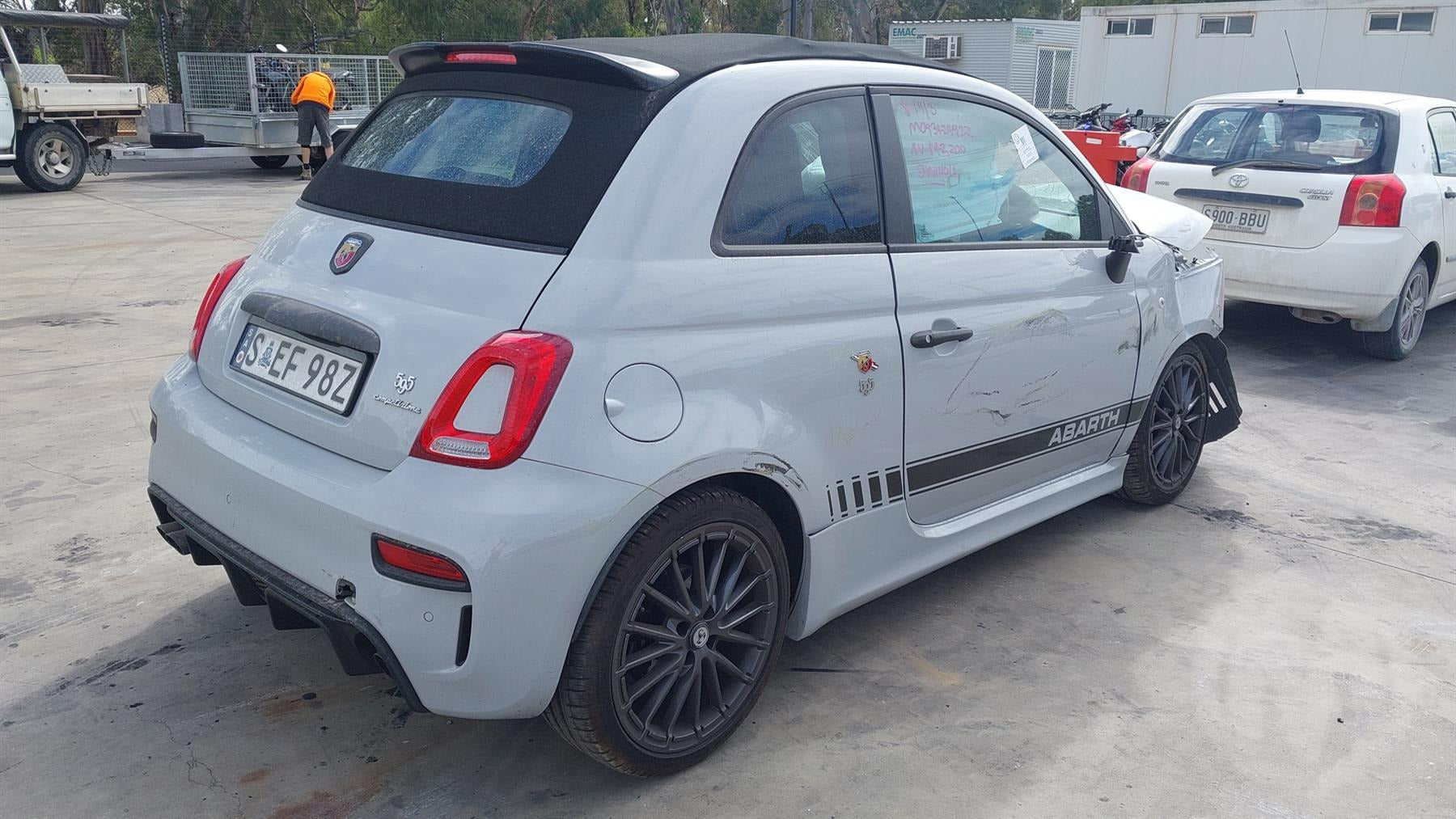 2021 ABARTH 500 IN BODY, CABRIO, 595, 05/16-03/21 52007427 LEFT TAILLIGHT