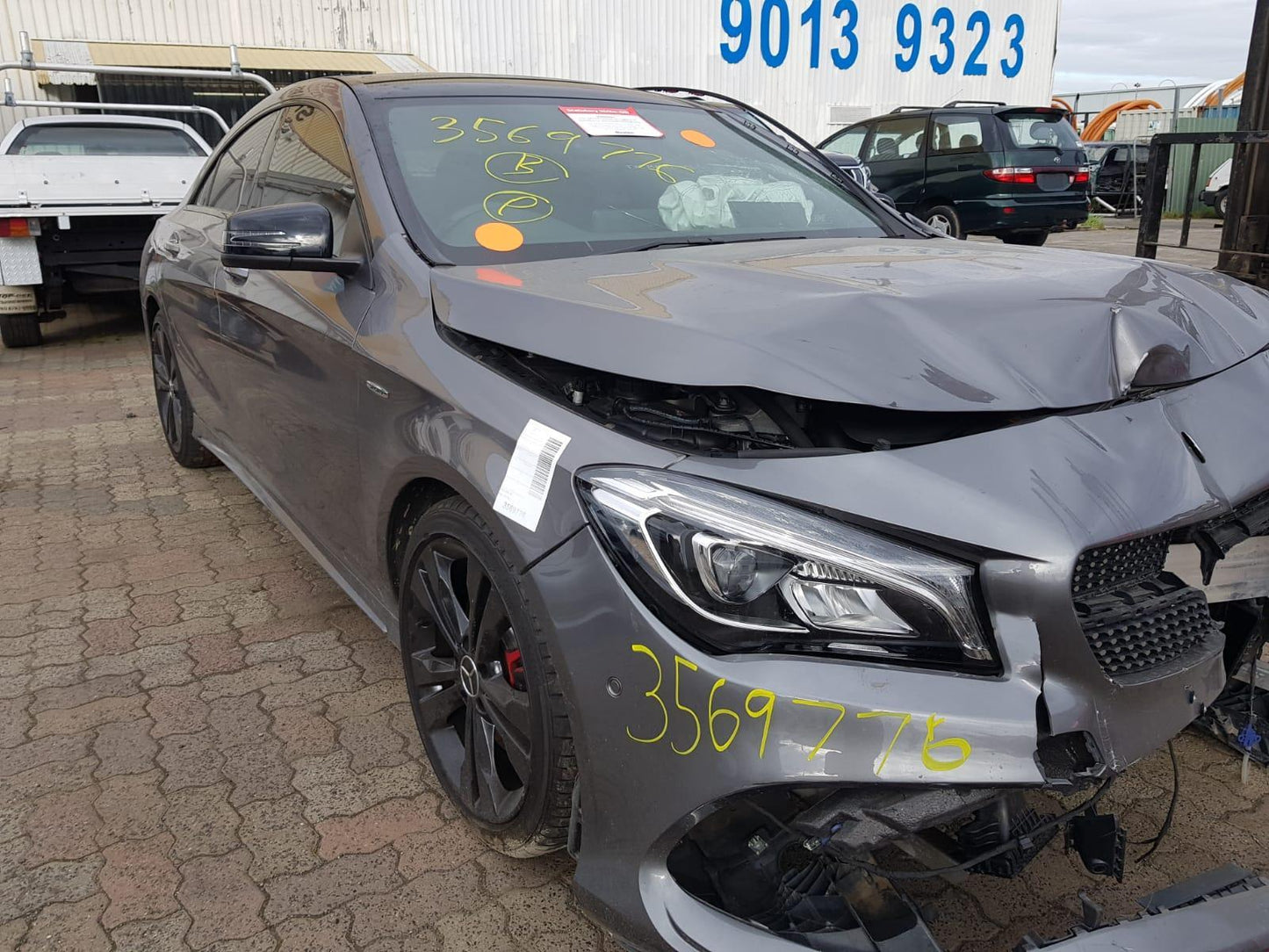2017 MERCEDES CLA CLASS C117, 09/13-02/19 A1177300105 LEFT REAR DOOR WINDOW