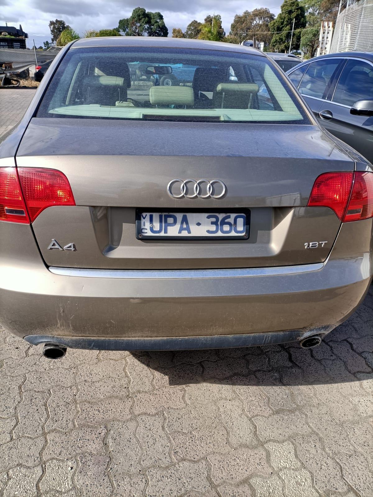 2006 AUDI A4 UNDER CAR-CAT TYPE, 1.8, PETROL, BFB CODE, B7, 08/04-07/09 8E0254200AX CATALYTIC CONVERTER